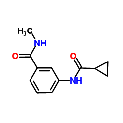 3-[(Cyclopropylcarbonyl)amino]-N-methylbenzamide Structure