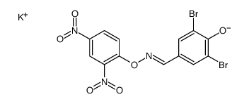 potassium 3,5-dibromo-4-hydroxybenzaldehyde O-(2',4'-dinitrophenyl)oximate结构式