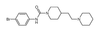 4-(2-piperidin-1-ylethyl)piperidine-1-carboxylic acid (4-bromophenyl)amide Structure
