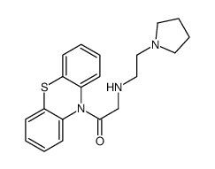 1-phenothiazin-10-yl-2-(2-pyrrolidin-1-ylethylamino)ethanone结构式