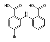 4-bromo-2-(2-carboxyanilino)benzoic acid结构式