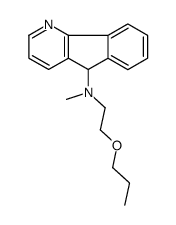 N-methyl-N-(2-propoxyethyl)-5H-indeno[1,2-b]pyridin-5-amine结构式