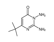 2,3-diamino-6-(tert-butyl)pyrimidin-4(3H)-one结构式