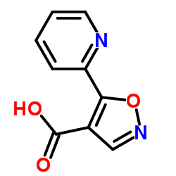 5-(2-Pyridinyl)-1,2-oxazole-4-carboxylic acid结构式
