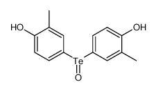 4-(4-hydroxy-3-methylphenyl)tellurinyl-2-methylphenol结构式