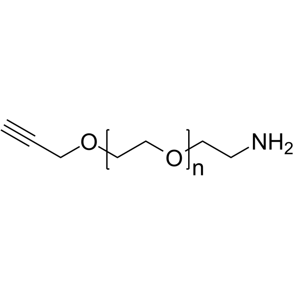 Propargyl-PEG-amine Structure