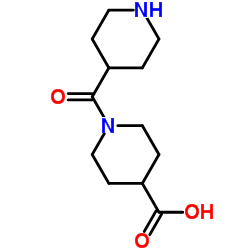 1-(4-PIPERIDINYLCARBONYL)-4-PIPERIDINECARBOXYLIC ACID结构式