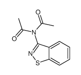 N-acetyl-N-(1,2-benzothiazol-3-yl)acetamide结构式