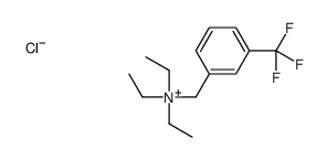 triethyl-[[3-(trifluoromethyl)phenyl]methyl]azanium,chloride Structure