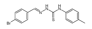 4-bromo-benzaldehyde 4-p-tolyl-thiosemicarbazone Structure