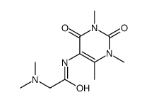 2-(dimethylamino)-N-(1,3,4-trimethyl-2,6-dioxopyrimidin-5-yl)acetamide结构式