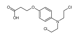 3-[4-[bis(2-chloroethyl)amino]phenoxy]propanoic acid结构式