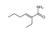 2-ethyl-hex-2-enoic acid amide Structure