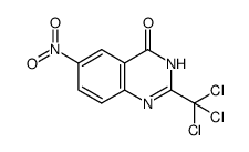 6-nitro-2-trichloromethylquinazolin-4(3H)-one Structure