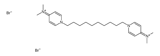 1-[10-[4-(dimethylamino)pyridin-1-ium-1-yl]decyl]-N,N-dimethylpyridin-1-ium-4-amine,dibromide Structure