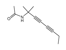 2-Acetamino-2-methyl-octadiin-(3,5)结构式