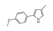 2-(4-methoxyphenyl)-4-methyl-1H-pyrrole结构式