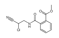 N-(2-chloro-2-cyano-ethyl)-phthalamic acid methyl ester结构式