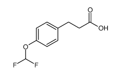 3-[4-(Difluoromethoxy)phenyl]propionic acid结构式