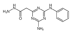 (amino-anilino-[1,3,5]triazin-2-yl)-acetic acid hydrazide Structure