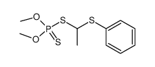 Dithiophosphoric acid O,O'-dimethyl ester S-(1-phenylsulfanyl-ethyl) ester结构式