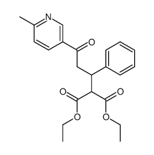 [3-(6-methyl-pyridin-3-yl)-3-oxo-1-phenyl-propyl]-malonic acid diethyl ester结构式