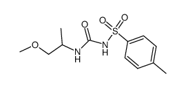 N-(β-methoxy-isopropyl)-N'-(toluene-4-sulfonyl)-urea结构式