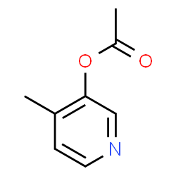 Acetic acid 4-methyl-3-pyridinyl ester结构式