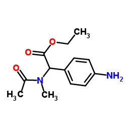 (ACETYL-METHYL-AMINO)-(4-AMINO-PHENYL)-ACETIC ACID ETHYL ESTER structure