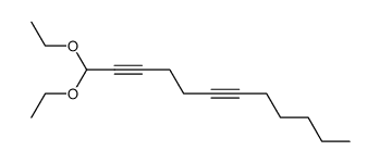 1,1-diethoxy-dodeca-2,6-diyne Structure