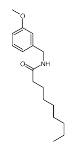 N-[(3-methoxyphenyl)methyl]nonanamide结构式