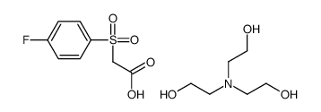 tris-(2-hydroxyethyl)ammonium 4-fluorophenylsulfonylacetate结构式