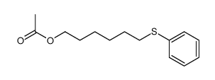 6-(phenylthio)hexyl acetate Structure