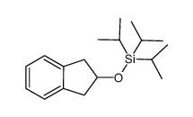 ((2,3-dihydro-1H-inden-2-yl)oxy)triisopropylsilane structure