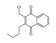 2-butyl-3-(chloromethyl)naphthalene-1,4-dione结构式