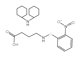 N-O-NITROPHENYLSULFENYL-GAMMA-AMINOBUTYRIC ACID DI(CYCLOHEXYL)AMMONIUM SALT结构式