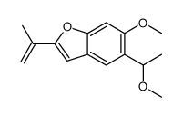 6-methoxy-5-(1-methoxyethyl)-2-prop-1-en-2-yl-1-benzofuran结构式