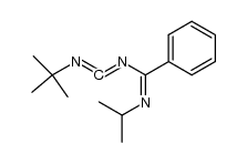 N-((tert-butylimino)methylene)-N'-isopropylbenzimidamide结构式