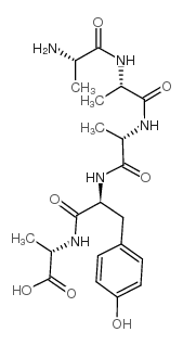 H-Ala-Ala-Ala-Tyr-Ala-OH结构式