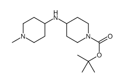 tert-butyl 4-[(1-methylpiperidin-4-yl)amino]piperidine-1-carboxylate Structure