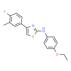 2-[(4-Ethoxyphenyl)amino]-4-(4-fluoro-3-methylphenyl)-1,3-thiazole98 Structure