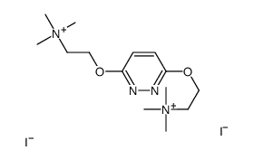 (3,6-Pyridazinediylbis(oxyethylene))bis(trimethylammonium iodide)结构式