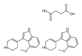 butanedioic acid,4-methoxy-3-(1,2,3,6-tetrahydropyridin-4-yl)-1H-indole结构式