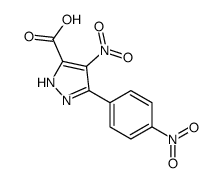 4-nitro-3-(4-nitrophenyl)-1H-pyrazole-5-carboxylic acid Structure