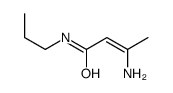 3-amino-N-propylbut-2-enamide结构式