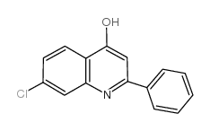 7-CHLORO-2-PHENYL-4-QUINOLINOL structure