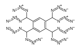 1,2,4,5-tetrakis(diazidomethyl)benzene结构式