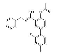 [2-(benzylcarbamoyl)-4-(2,4-difluorophenyl)phenyl] acetate Structure