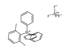 triphenyl(2,6-dimethylphenyl)bismuthonium tetrafluoroborate结构式