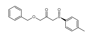 (R)-1-(benzyloxy)-3-(p-tolylsulfinyl)propan-2-one结构式